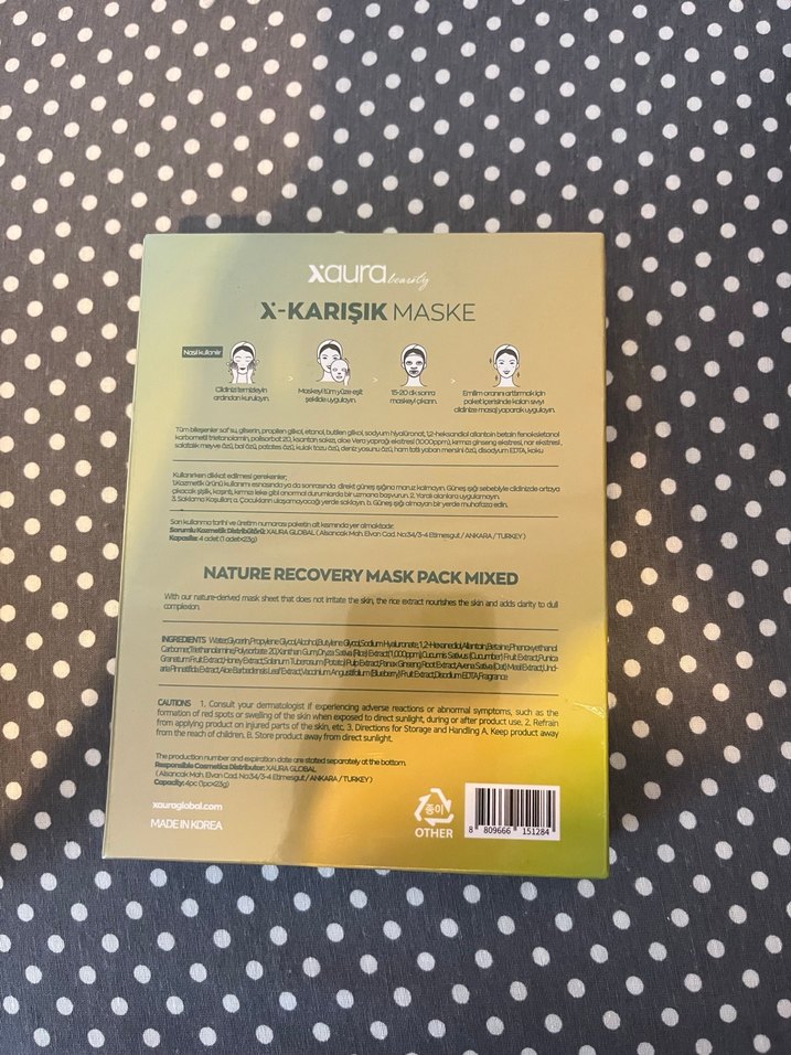 X-Mixed Doğal Onarıcı Maske Paketi - Görsel 2