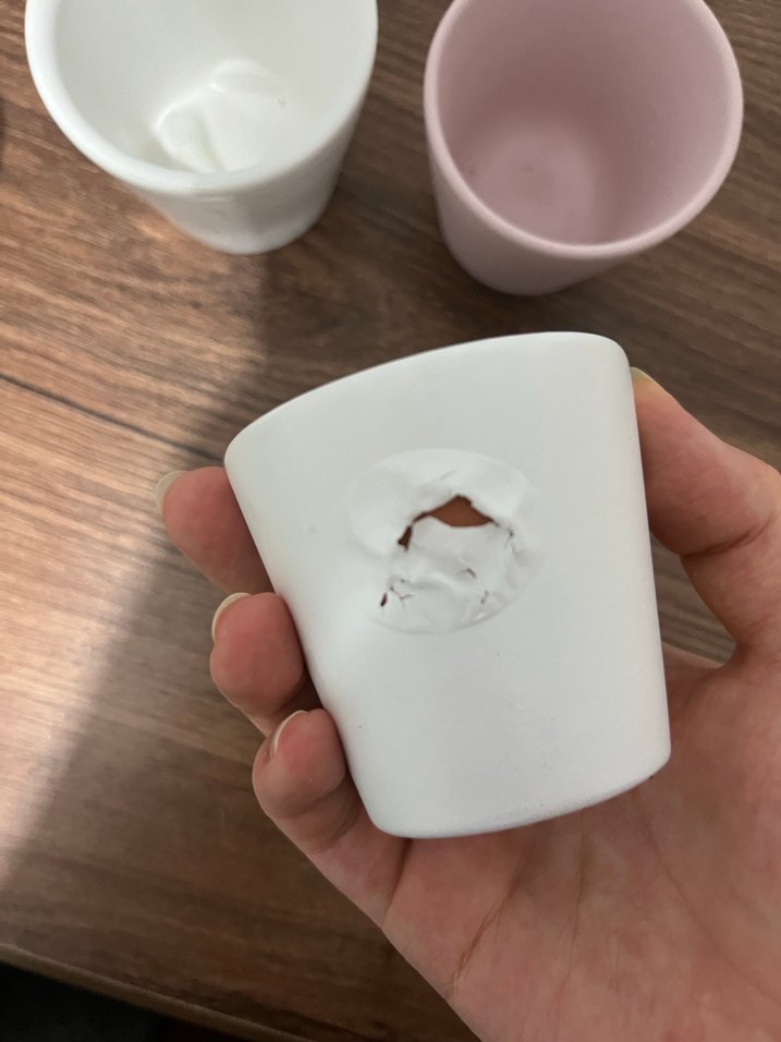 Pastel Renkli Beyaz Mini Saksı Seti - Görsel 3