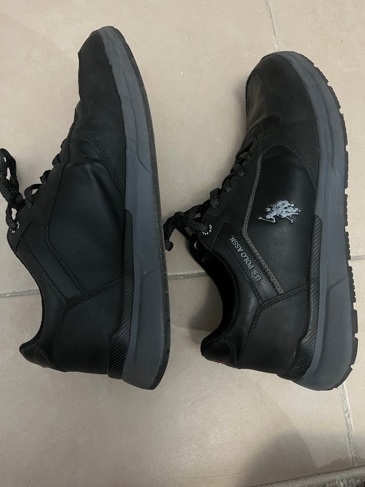 USPA Polo  Erkek Siyah Spor Ayakkabı - Görsel 5