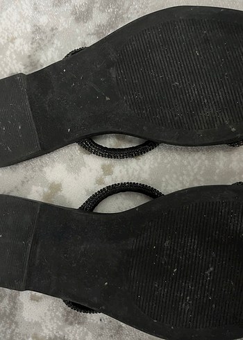 LCW Taşlı Siyah Terlik Sandalet - Görsel 3