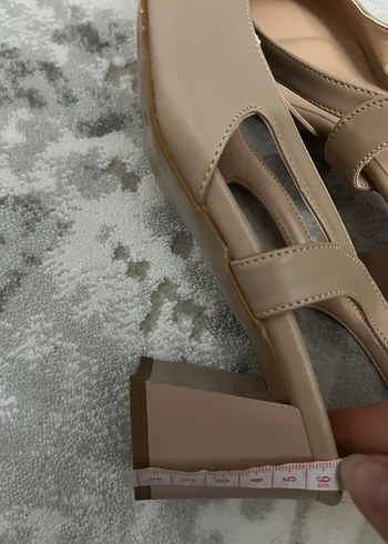 Polaris Bej Topuklu Kadın Ayakkabı - Görsel 5