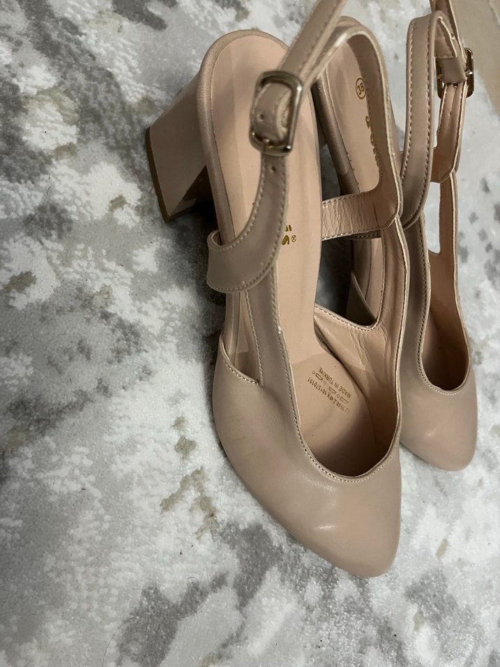 Polaris Bej Topuklu Kadın Ayakkabı - Görsel 2