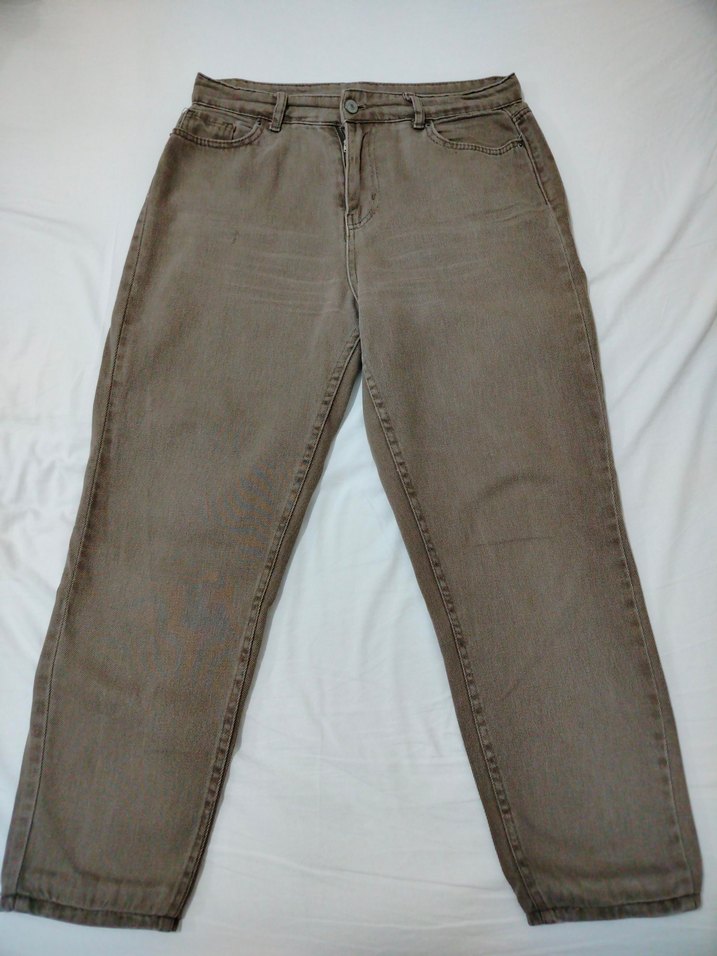 Kahverengi Kadın Boyfriend Kot Pantolon - Görsel 2