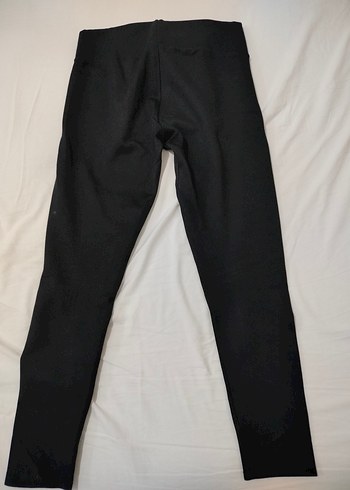 Siyah Kadın Likralı Kalın bel lastikli Spor Tayt - Görsel 2