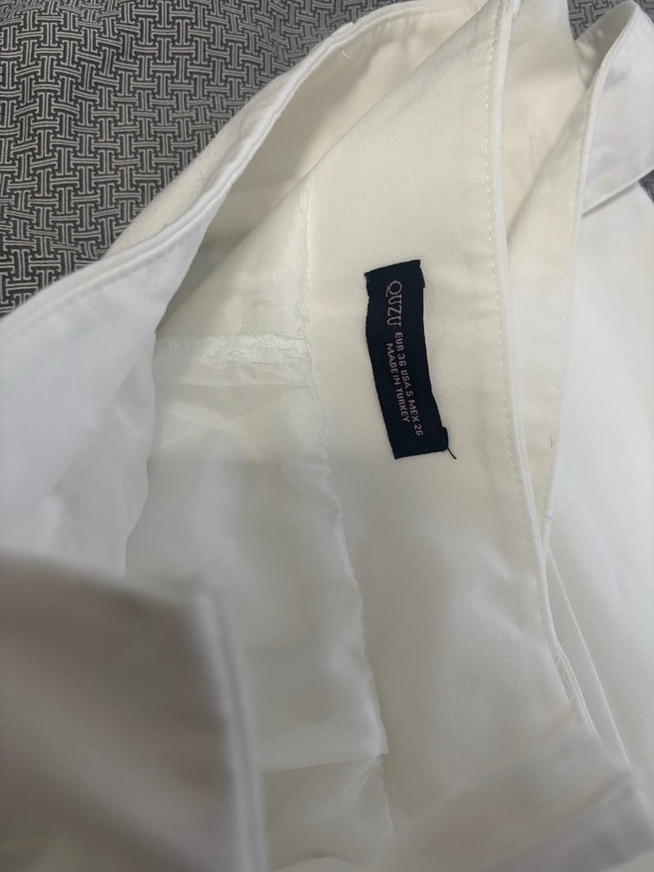 Beyaz Pilili Mini Etek Quzu - Görsel 4