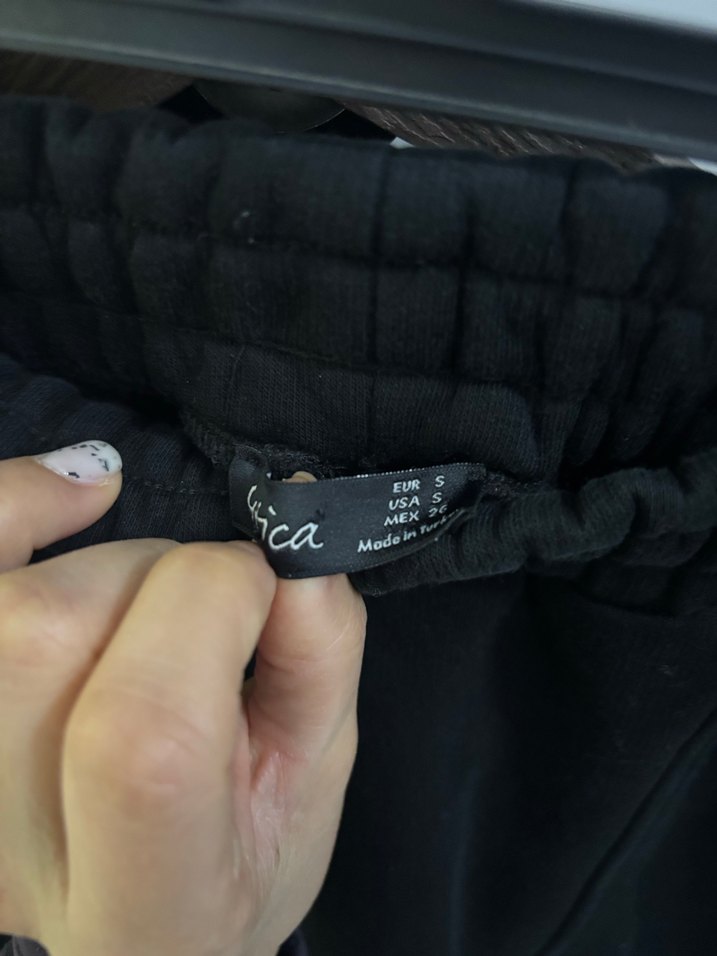 Siyah Rahat Kesim Kadın Eşofman Altı - Görsel 5