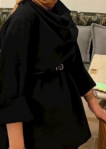 Siyah Kemerli Uzun Kollu Hamile Tulum - Görsel 2