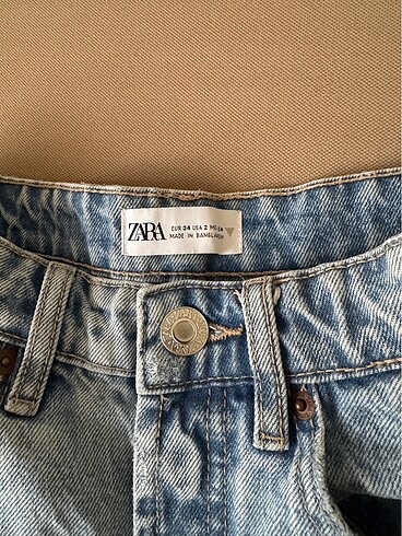 xs Beden Zara denim şort