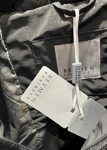 Gri Fermuarlı Erkek Şişme Mont - Görsel 4