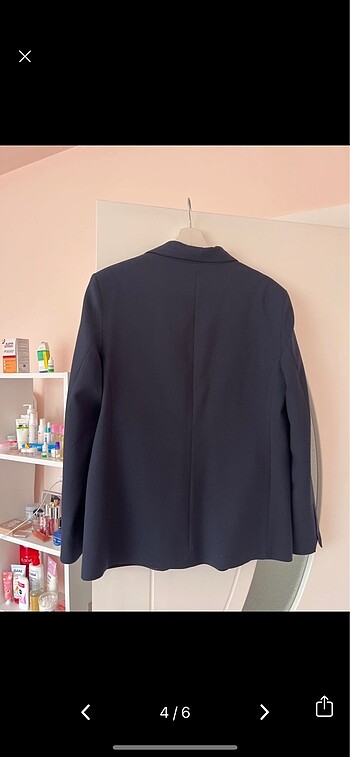 40 Beden lacivert Renk Koton Lacivert Blazer Ceket