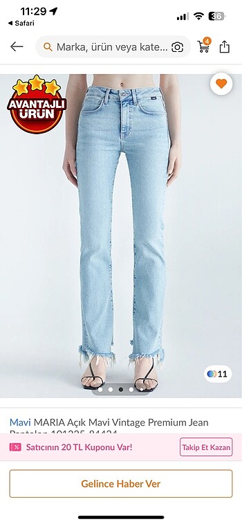 Mavi Jeans Mavi Maria Açık Mavi Jean