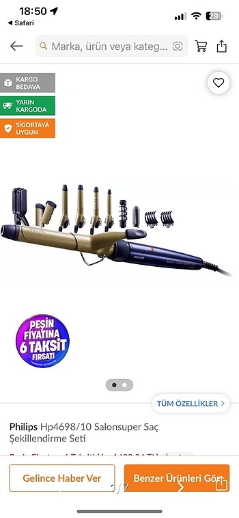 Philips Saç Şekillendirici Set