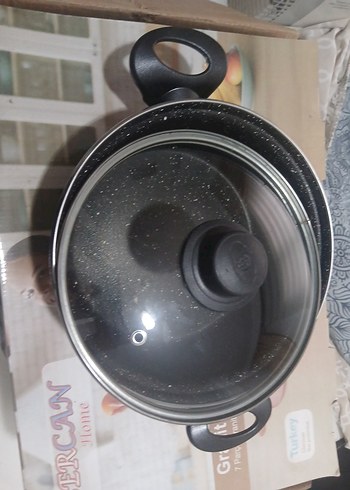 Bercan Granit 7 Parça Beyaz Tencere Seti - Görsel 6