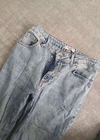 Mavi Pastel Renk Kadın Denim Pantolon - Görsel 3