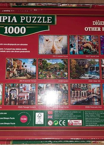 Beden 1000 Parça Puzzle