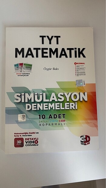 3D TYT MATEMATİK SİMÜLASYON DENEMELERİ 10 ADET
