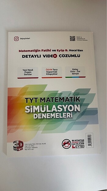  3D TYT MATEMATİK SİMÜLASYON DENEMELERİ 10 ADET