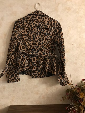 xs Beden Leopar trenchcoat