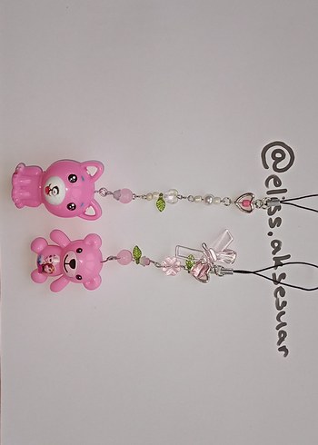 Pembe Boncuklu Bohem Tarzı Kadın Charm - Görsel 2