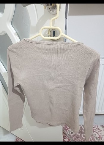 Bej Uzun Kollu Kadın Bluz - Görsel 2