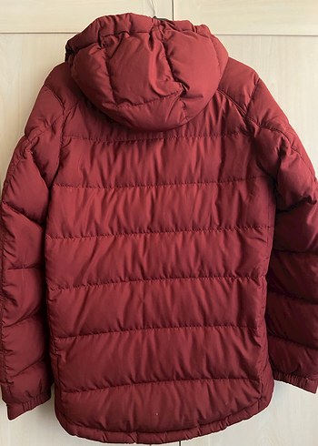 Bordo Nike Kapüşonlu Kadın Kışlık Mont - Görsel 3