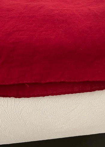 Bordo Kadın Şal Drapeli Model - Görsel 2