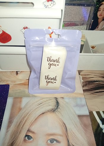 Thank you sticker 100 adet - Görsel 2