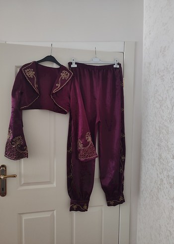 diğer Beden bordo Renk kına kıyafeti, şalvarlı kına kıyafeti