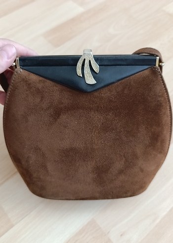 Kahverengi Vintage Süet Kadın Çanta