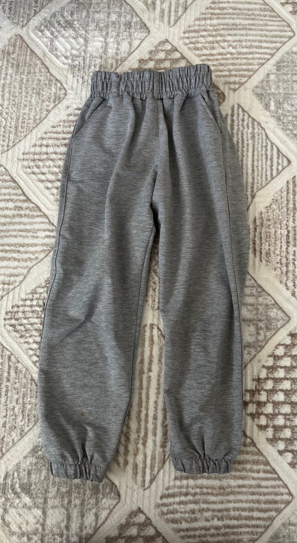 Gri Rahat Kesim çocuk Eşofman Altı - Görsel 2