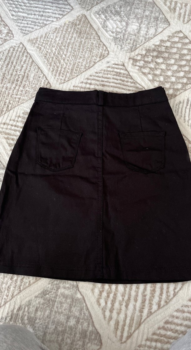 Siyah Midi Mini Etek - Görsel 3