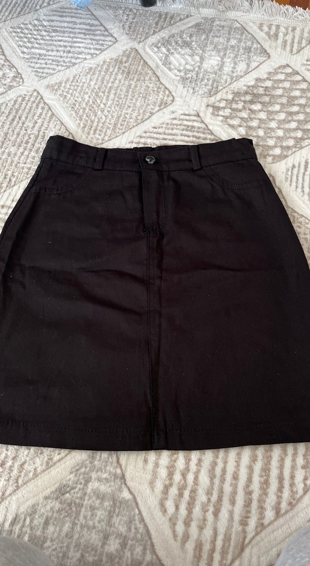 Siyah Midi Mini Etek - Görsel 2