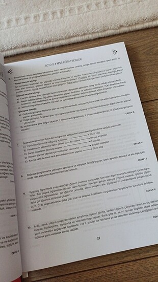 Beden Yargı kpss eğitim bilimleri çıkmış sorular
