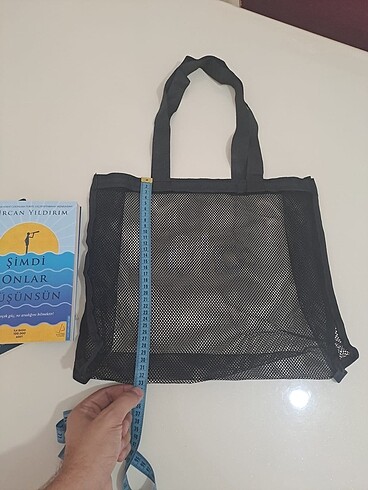  Beden siyah Renk Fileli plaj çantası