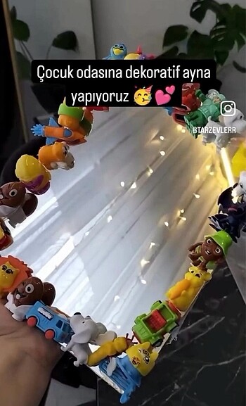 Beden Desenli ayna dekoratif