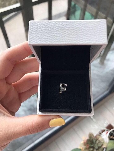 Pandora F Harf Charm