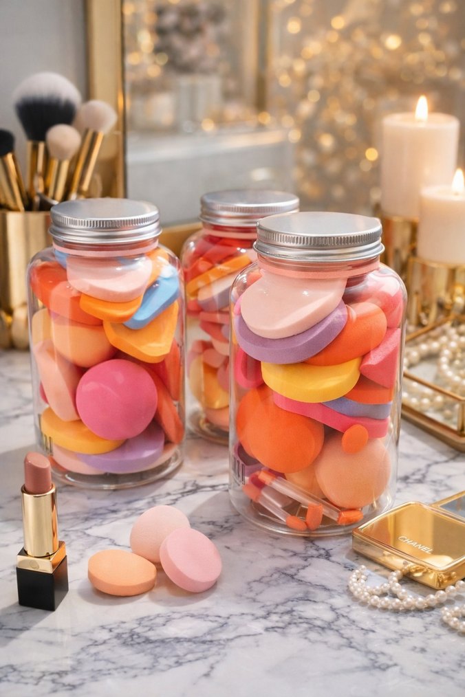 Renkli Makyaj Süngeri Seti - Görsel 2