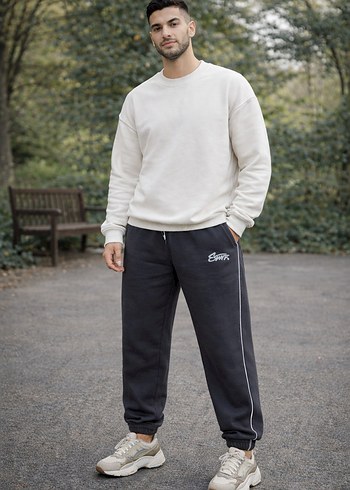 Erkek Haki Rahat Kesim Outdoor Eşofman Altı - Görsel 3