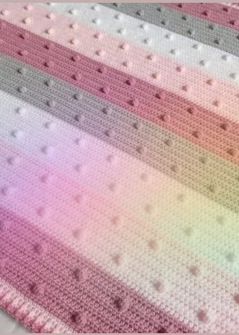 İşlemeli Örgü bebek Battaniyesi - Görsel 5