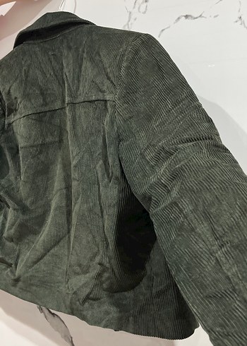 Koton Düğmeli Kadife Mini Ceket - Görsel 5
