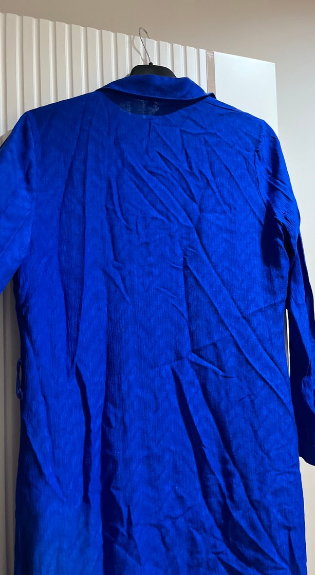 Mavi Uzun Kesim Kadın Tunik - Görsel 5