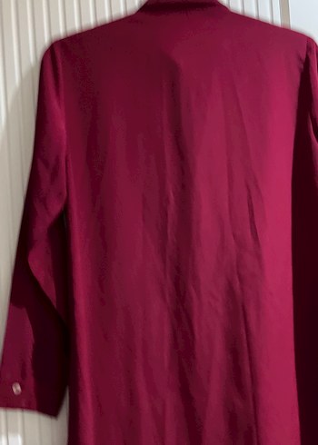 Uzun Kollu  Vişne Çürüğü Nakışlı Bohem Gömlek Tunik - Görsel 4