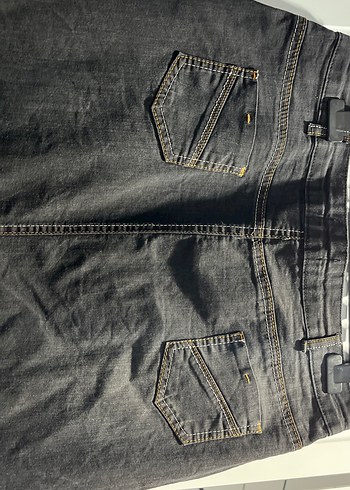 Siyah Kadın Uzun Kot Etek - Görsel 5