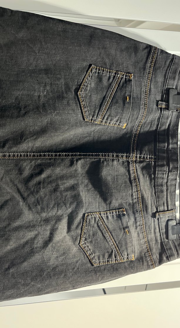 Siyah Kadın Uzun Kot Etek - Görsel 5