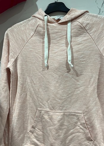 Bej Uzun Kollu Kadın Sweatshirt - Görsel 3