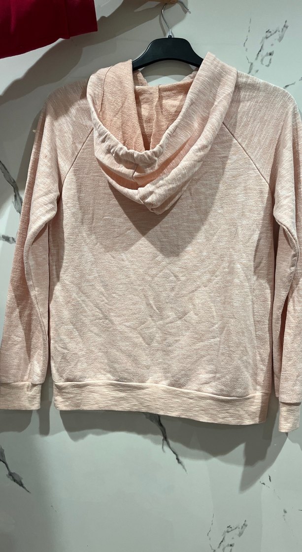 Bej Uzun Kollu Kadın Sweatshirt - Görsel 5