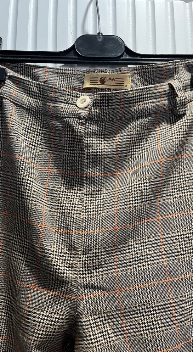 Desenli Kadın Kumaş Pantolon - Görsel 2