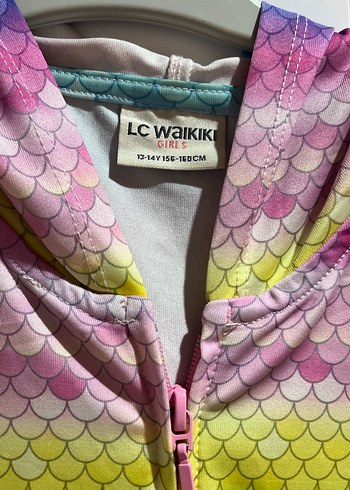 Lcw Kız Çocuk Kapüşonlu Renkli Fermuarlı Ceket - Görsel 2