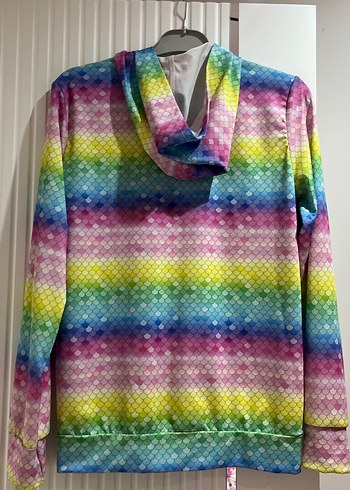 Lcw Kız Çocuk Kapüşonlu Renkli Fermuarlı Ceket - Görsel 5