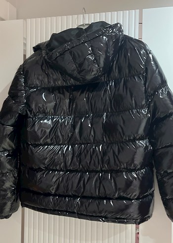 Parlak Siyah Erkek Mont - Görsel 4